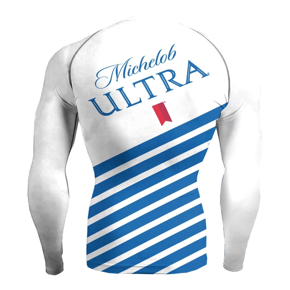 Michelob Ultra Diagonal Stripe Rash Guard - VinoVogue.com