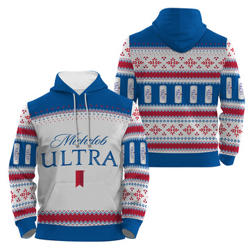 Michelob Ultra Festive Holiday Pullover & Zip Hoodie