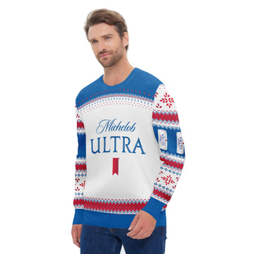 Michelob Ultra Festive Holiday Ugly Sweater