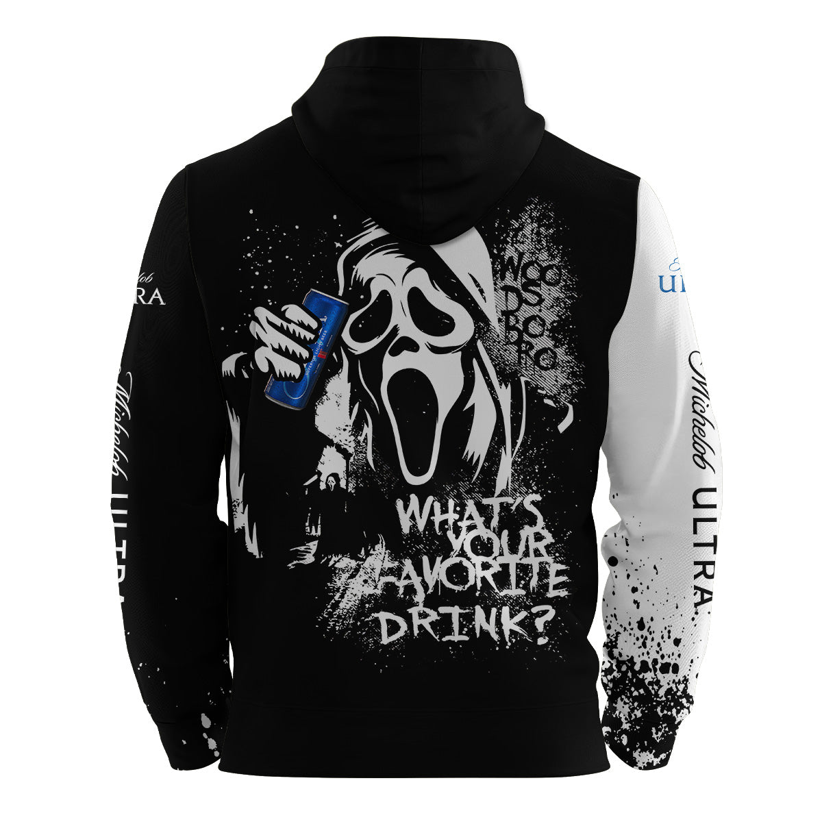 Michelob Ultra Ghostface Scream Hoodie & Zip Hoodie