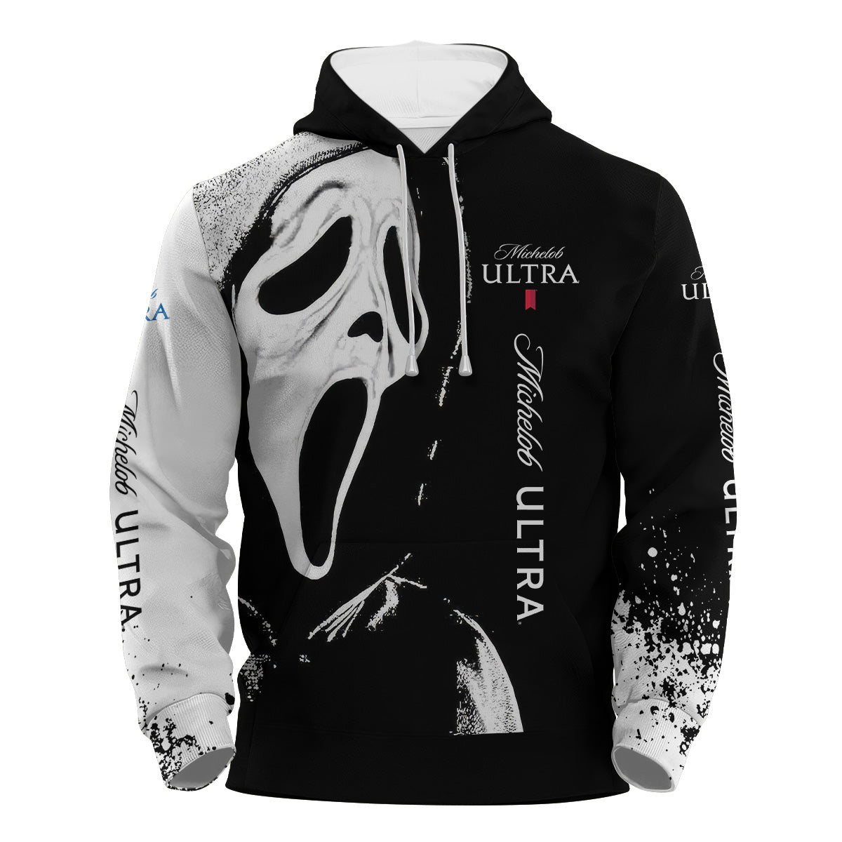 Michelob Ultra Ghostface Scream Hoodie & Zip Hoodie