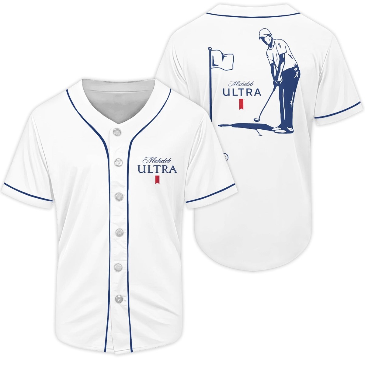 Michelob Ultra Golfer Baseball Jersey - VinoVogue.com