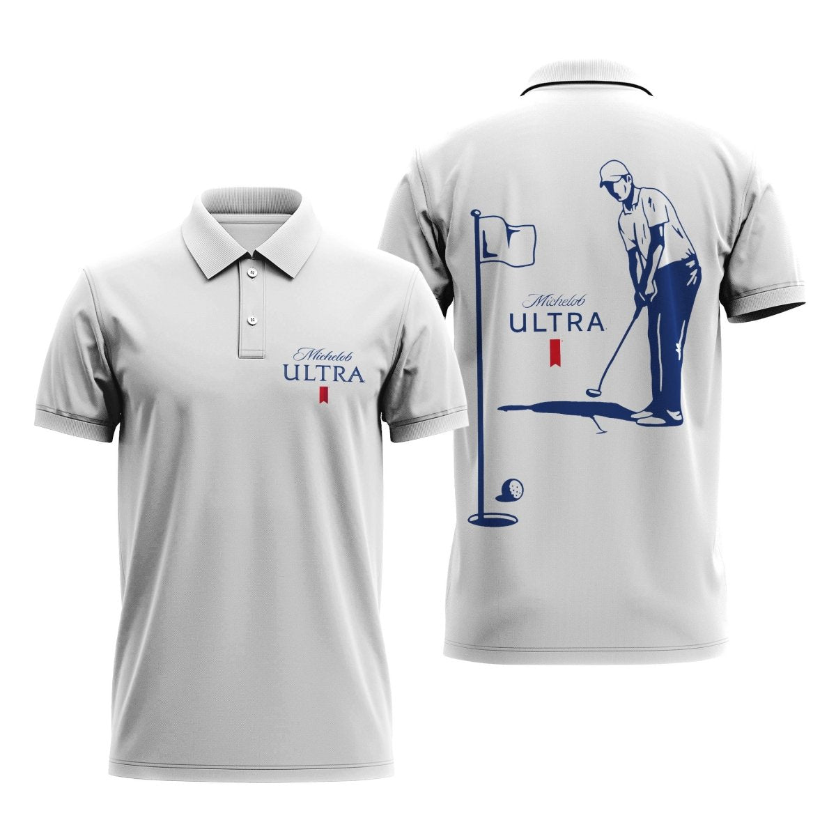 Michelob Ultra Golfer Polo Shirt - VinoVogue.com