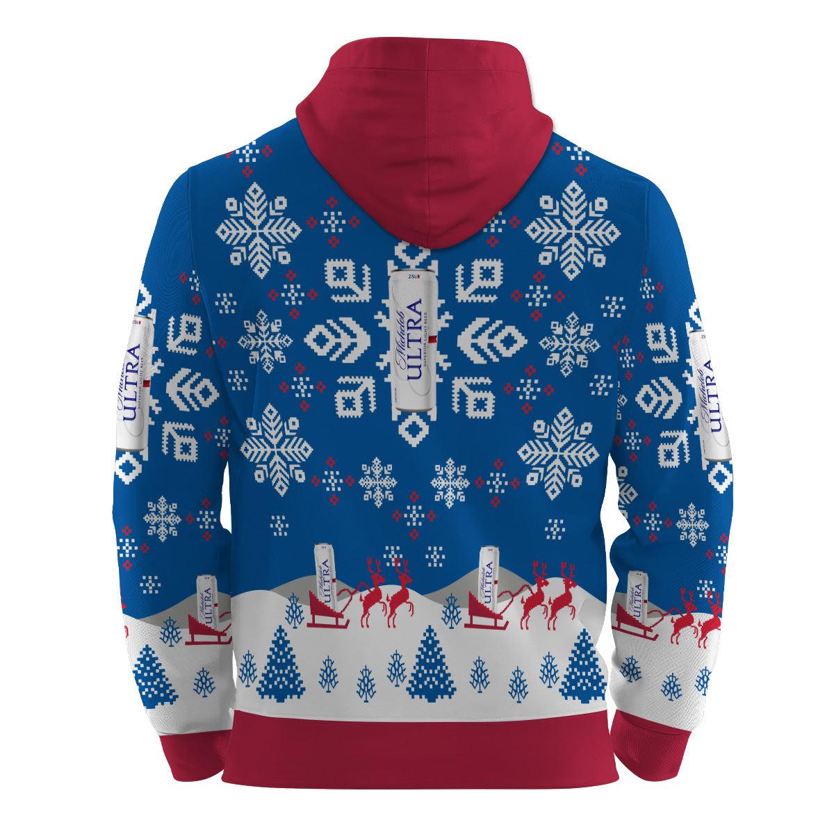 Michelob Ultra Snowflake Pullover & Zip Hoodie