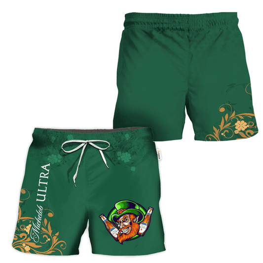 Michelob Ultra St Patrick's Elf Swim Trunks - VinoVogue.com