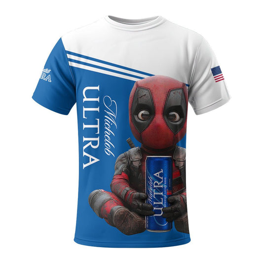 Michelob Ultra Time with Deadpool T - Shirt - VinoVogue.com