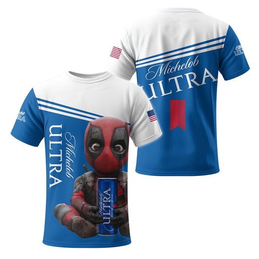 Michelob Ultra Time with Deadpool T - Shirt - VinoVogue.com