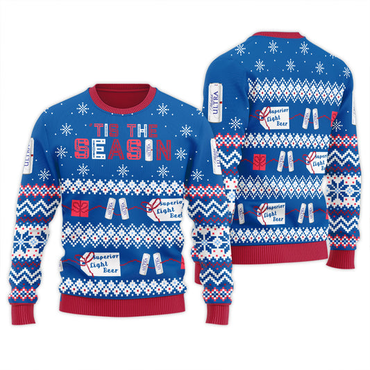 Michelob Ultra Tis The Season Ugly Sweater