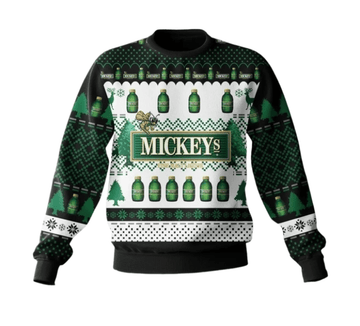 Mickey's Malt Christmas Ugly Sweater - VinoVogue.com