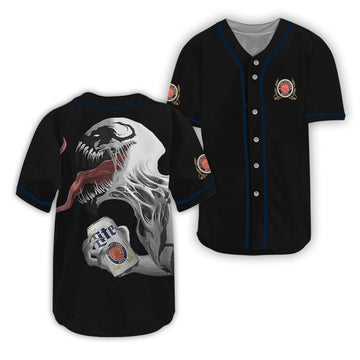 Miller Lite Anti - Venom Baseball Jersey - VinoVogue.com