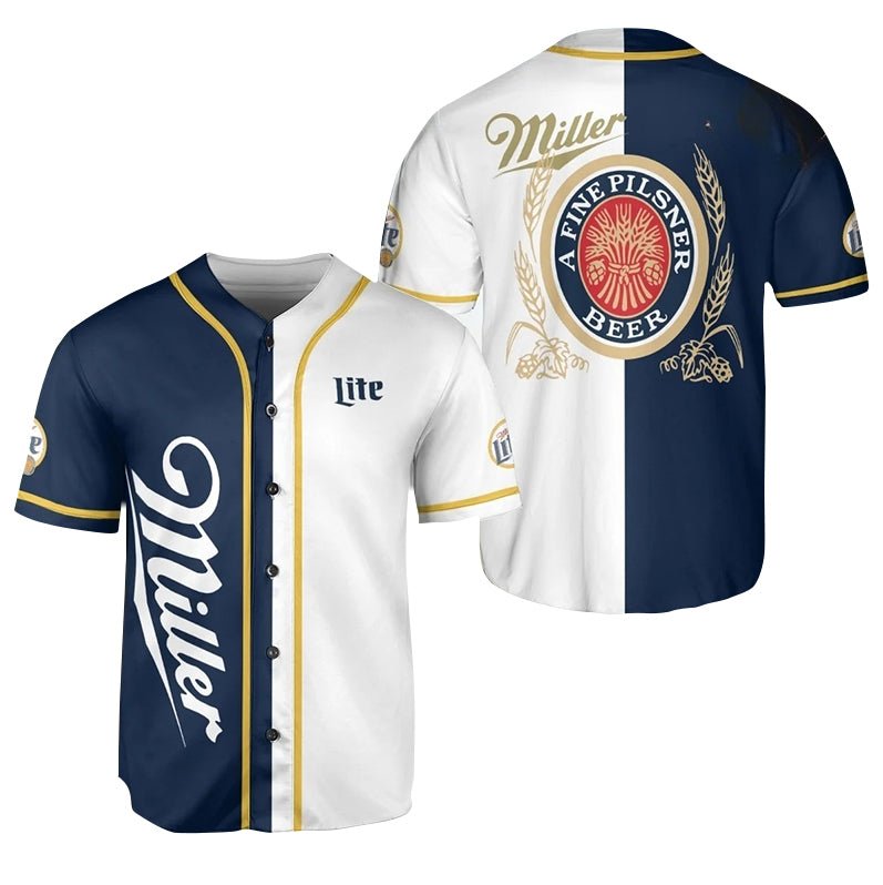 Miller Lite Baseball Jersey - VinoVogue.com