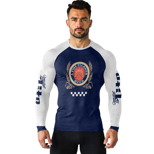 Miller Lite Blue Rash Guard - VinoVogue.com