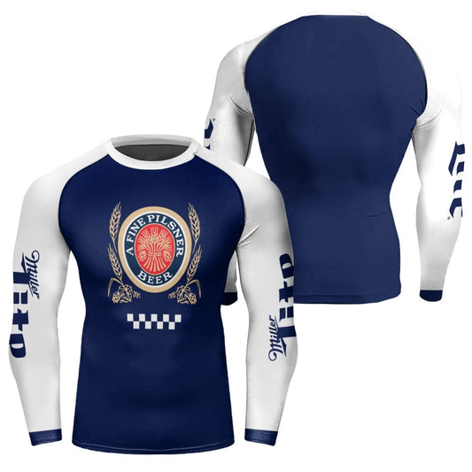 Miller Lite Blue Rash Guard - VinoVogue.com