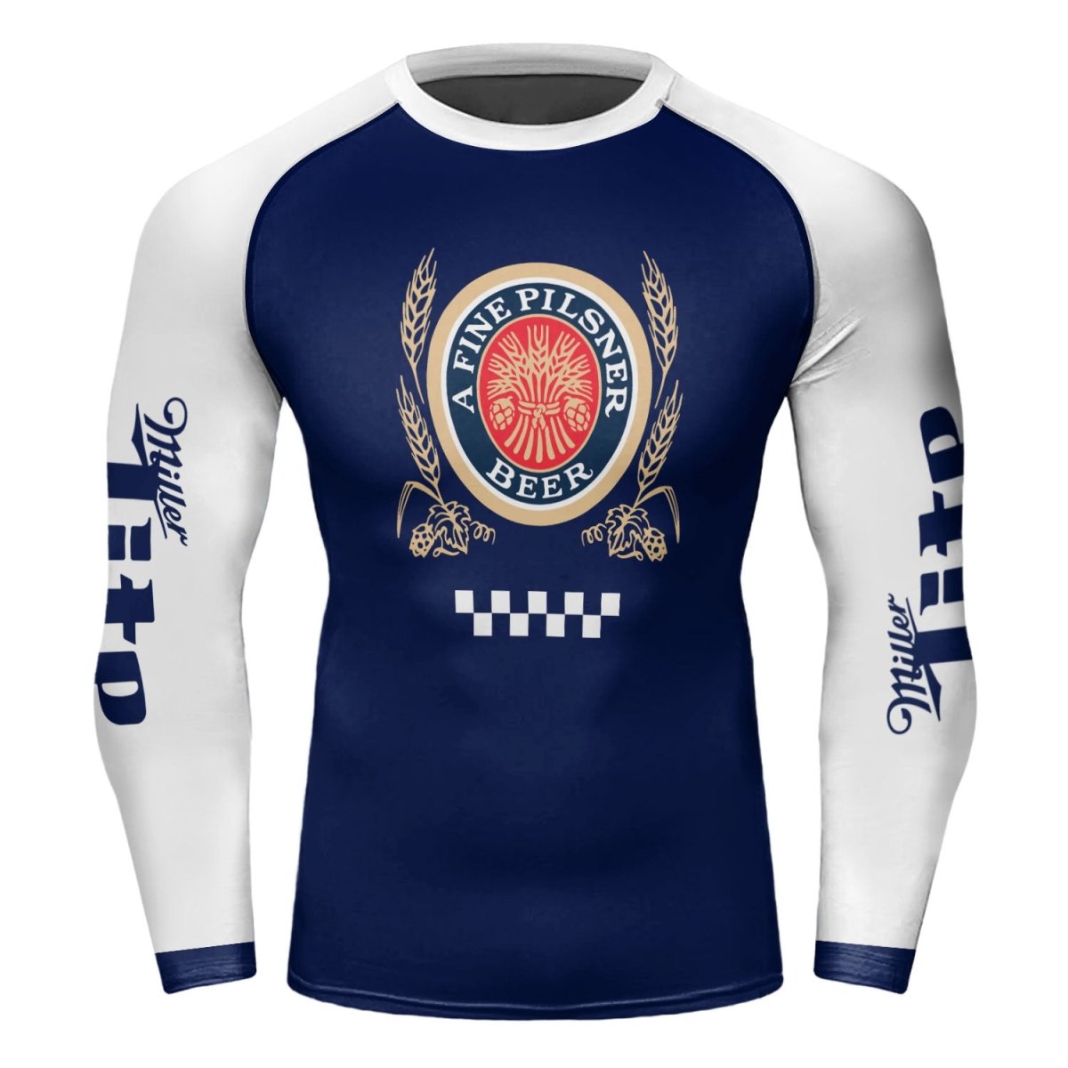 Miller Lite Blue Rash Guard - VinoVogue.com