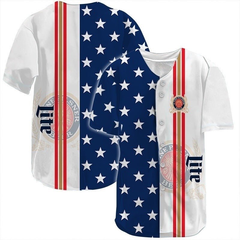 Miller Lite Celebrates America's Independence Day Jersey Shirt - VinoVogue.com