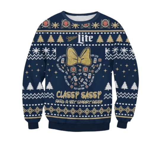 Miller Lite Classy Sassy Ugly Sweater - VinoVogue.com