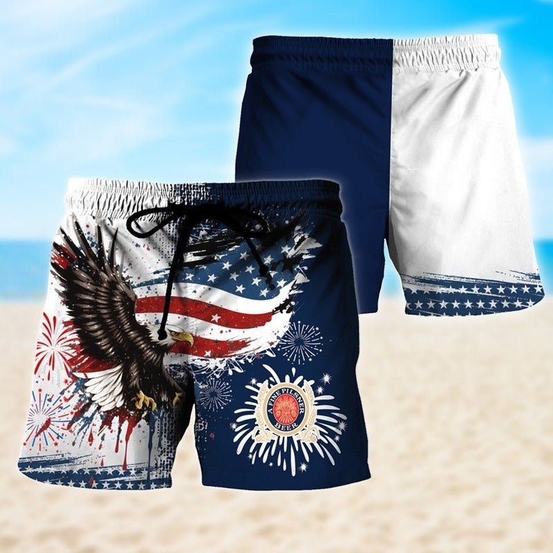 Miller Lite Eagle of Freedom Swim Trunks - VinoVogue.com