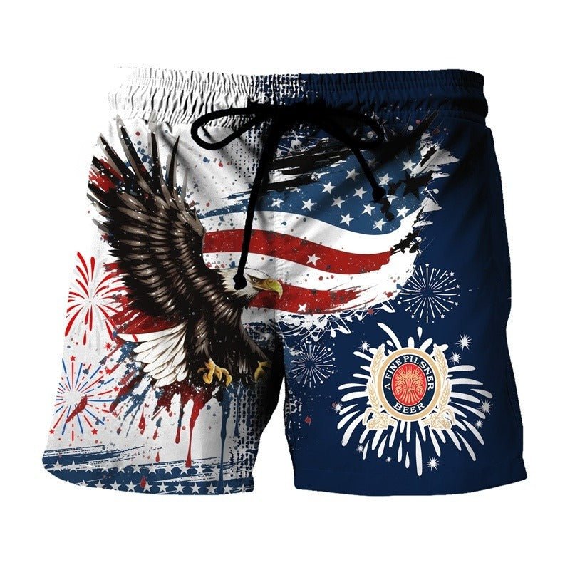 Miller Lite Eagle of Freedom Swim Trunks - VinoVogue.com