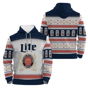 Miller Lite Festive Holiday Pullover & Zip Hoodie