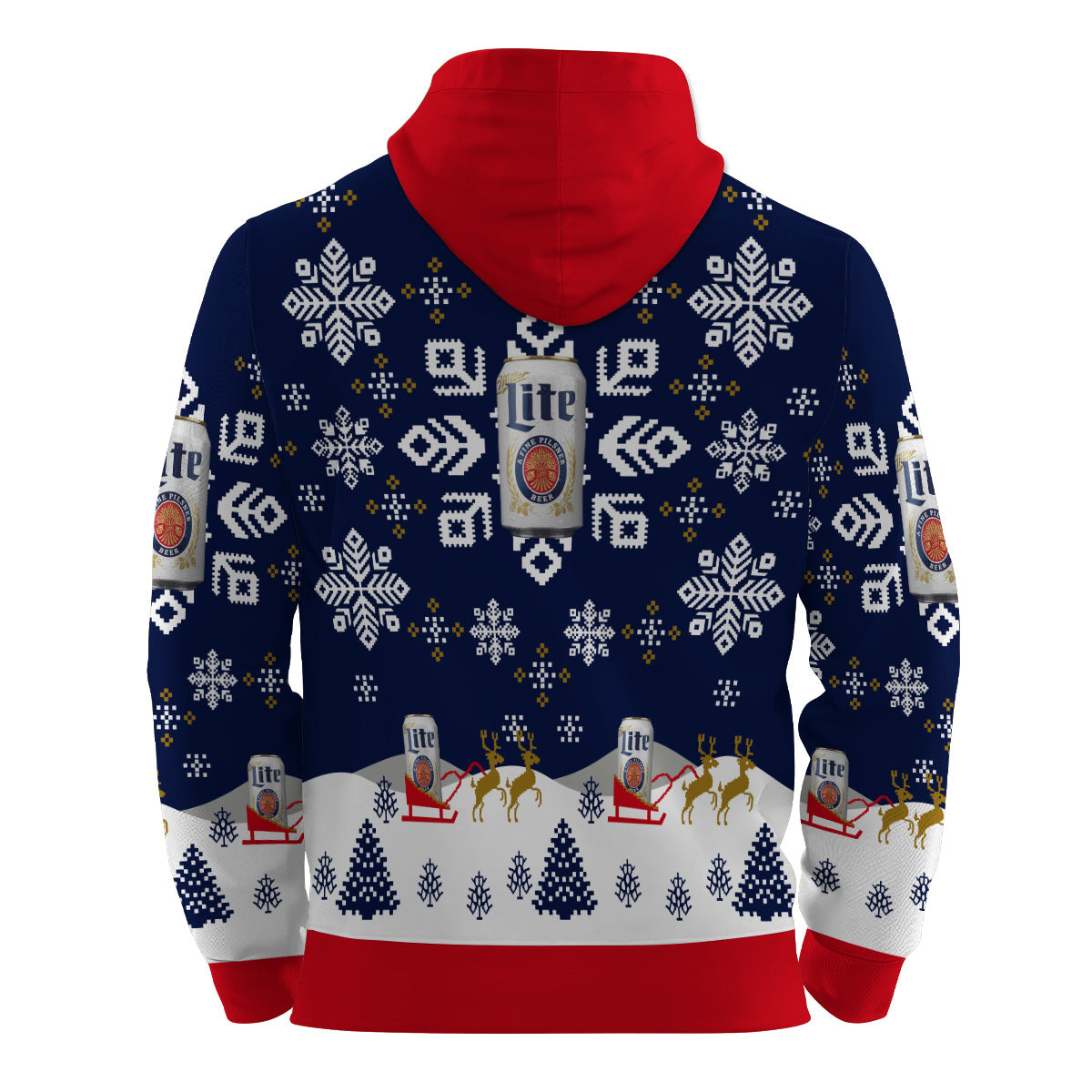 Miller Lite Snowflake Pullover & Zip Hoodie