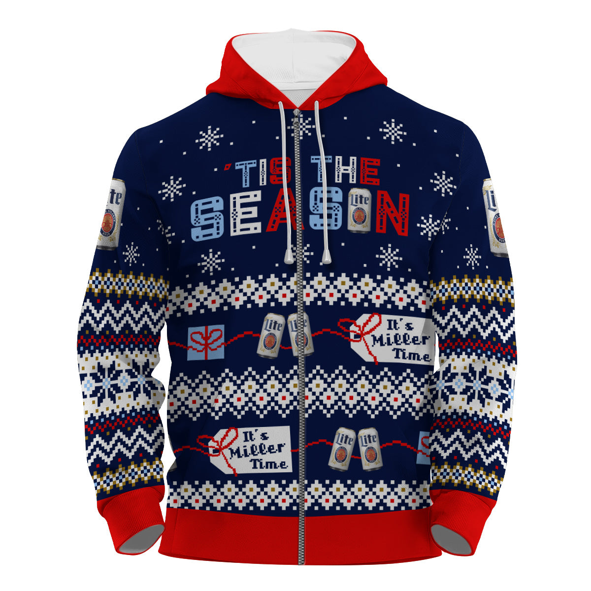 Miller Lite Tis The Season Pullover & Zip Hoodie