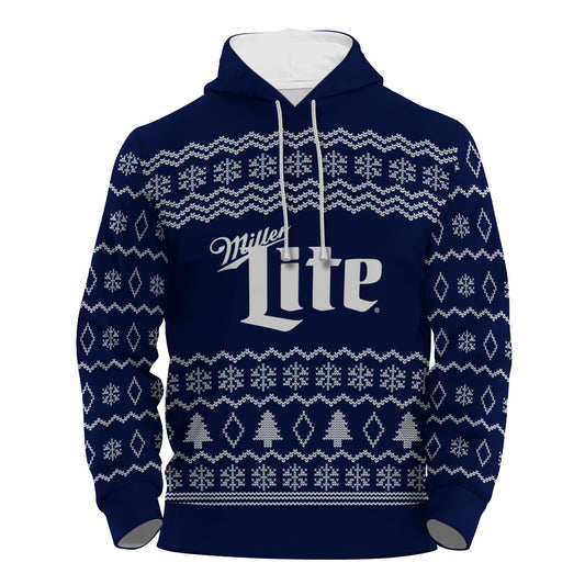 Miller Lite Winter Festive Pullover & Zip Hoodie