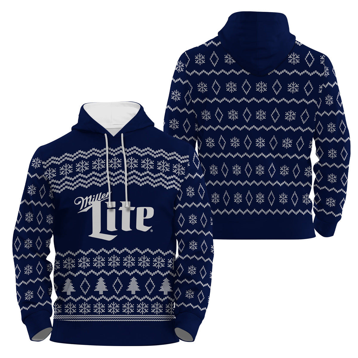 Miller Lite Winter Festive Pullover & Zip Hoodie