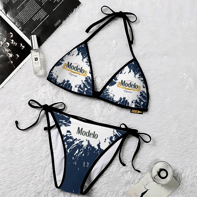 Modelo Tie Dye Triangle Beach Bikini - VinoVogue.com