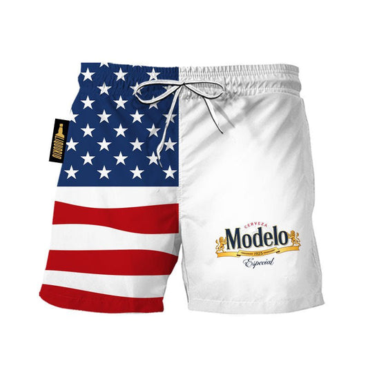 Modelo American Flag Swim Trunks - VinoVogue.com