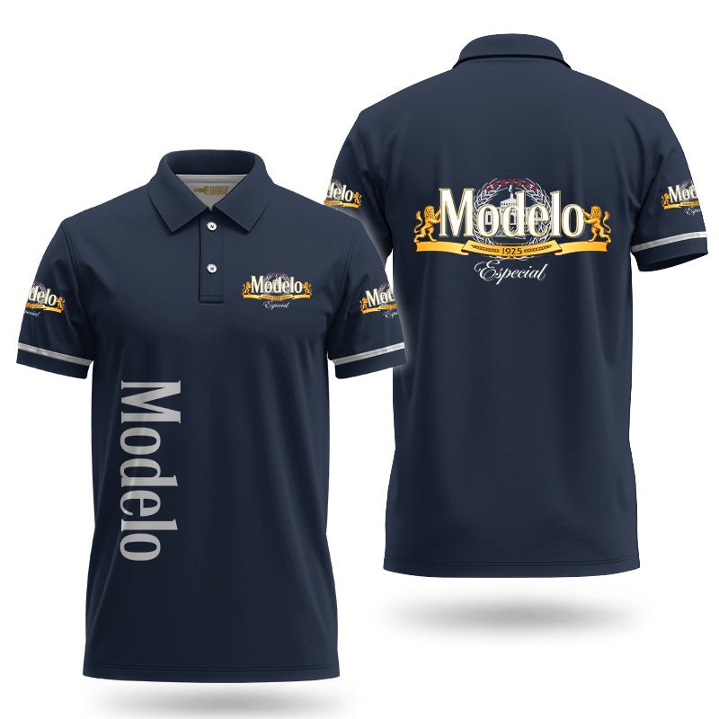 Modelo Is Blue Polo Shirt - VinoVogue.com