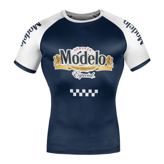 Modelo Blue Rash Guard - VinoVogue.com