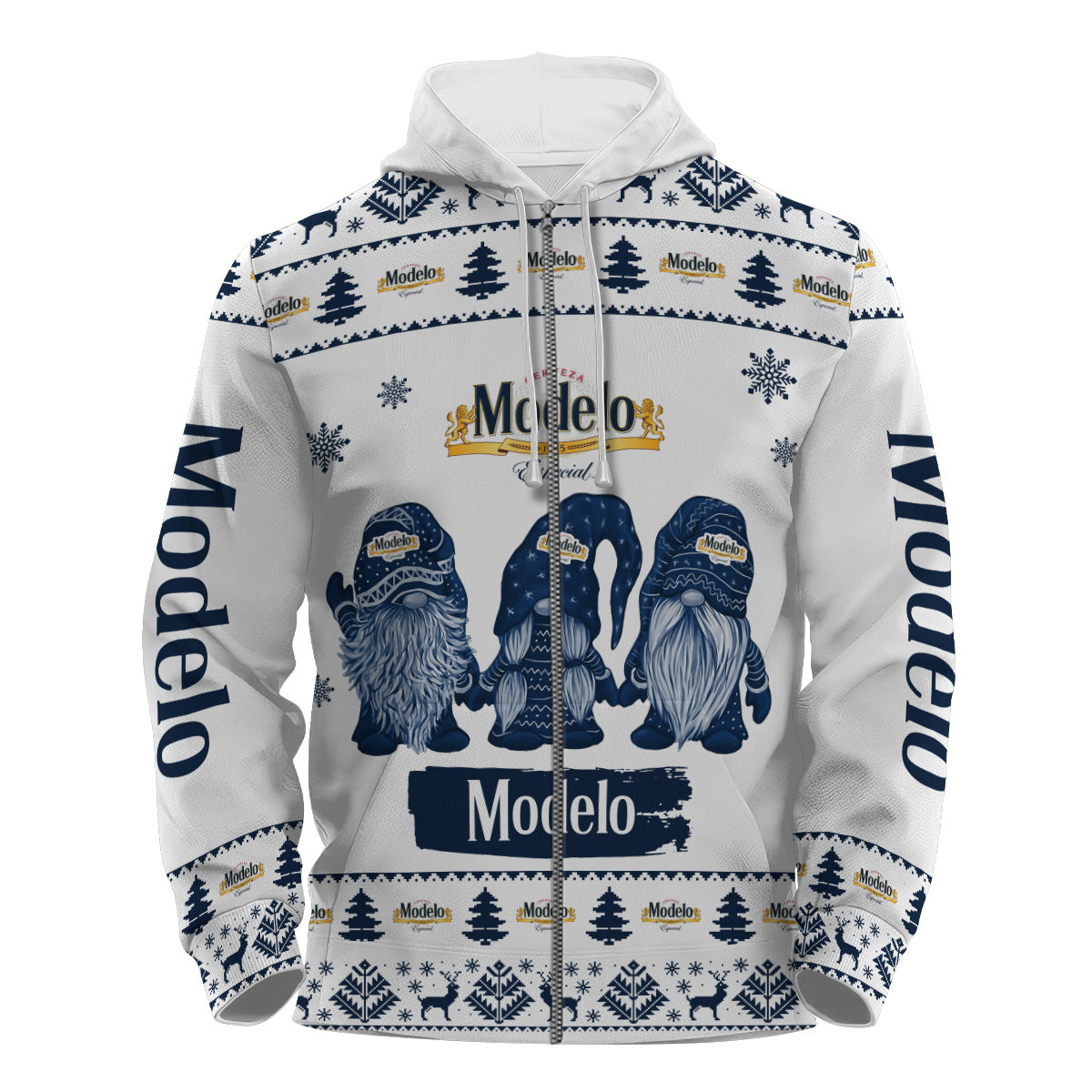 Modelo Christmas Gnomies Pullover & Zip Hoodie
