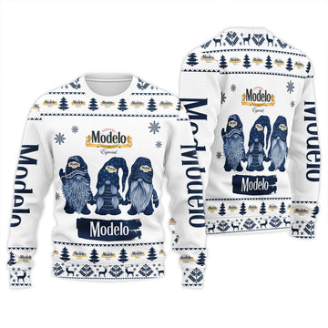 Modelo Christmas Gnomies Ugly Sweater