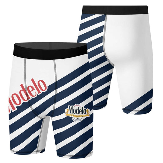 Modelo Diagonal Stripe Compression Shorts - VinoVogue.com