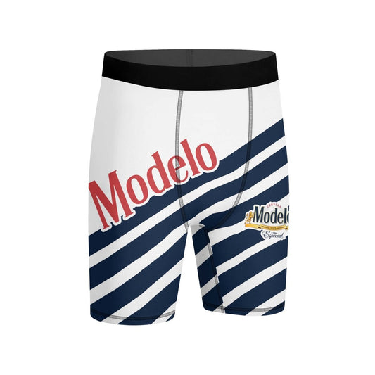 Modelo Diagonal Stripe Compression Shorts - VinoVogue.com
