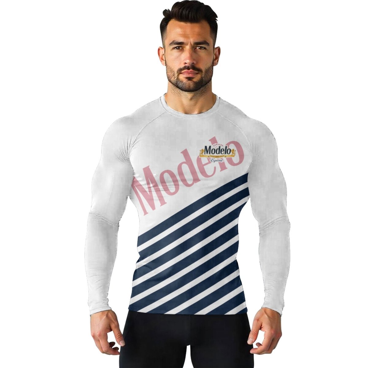 Modelo Diagonal Stripe Rash Guard - VinoVogue.com
