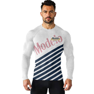 Modelo Diagonal Stripe Rash Guard - VinoVogue.com