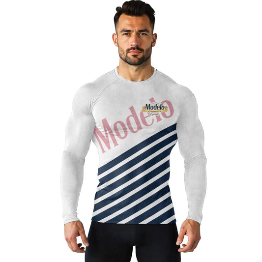 Modelo Diagonal Stripe Rash Guard - VinoVogue.com