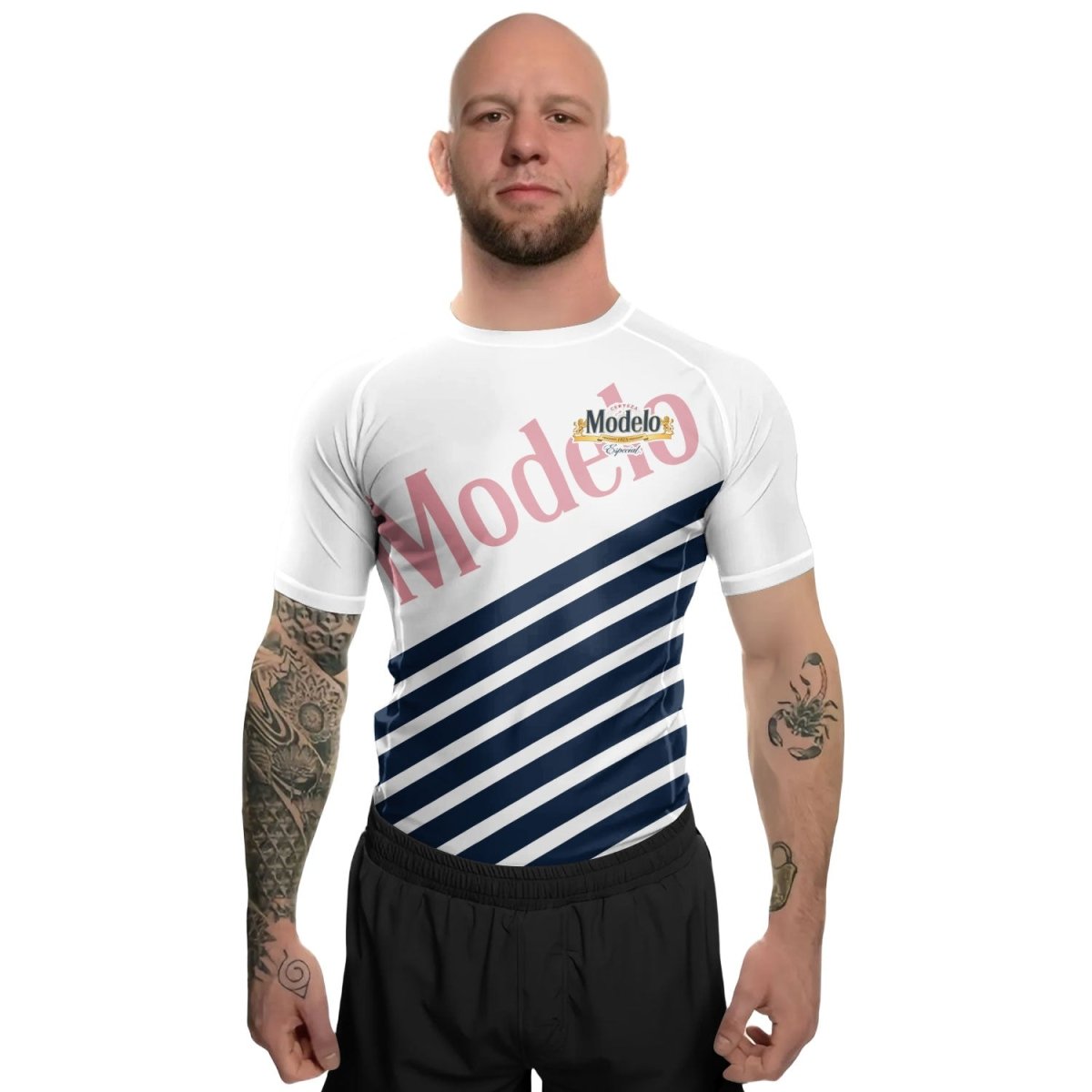 Modelo Diagonal Stripe Rash Guard - VinoVogue.com