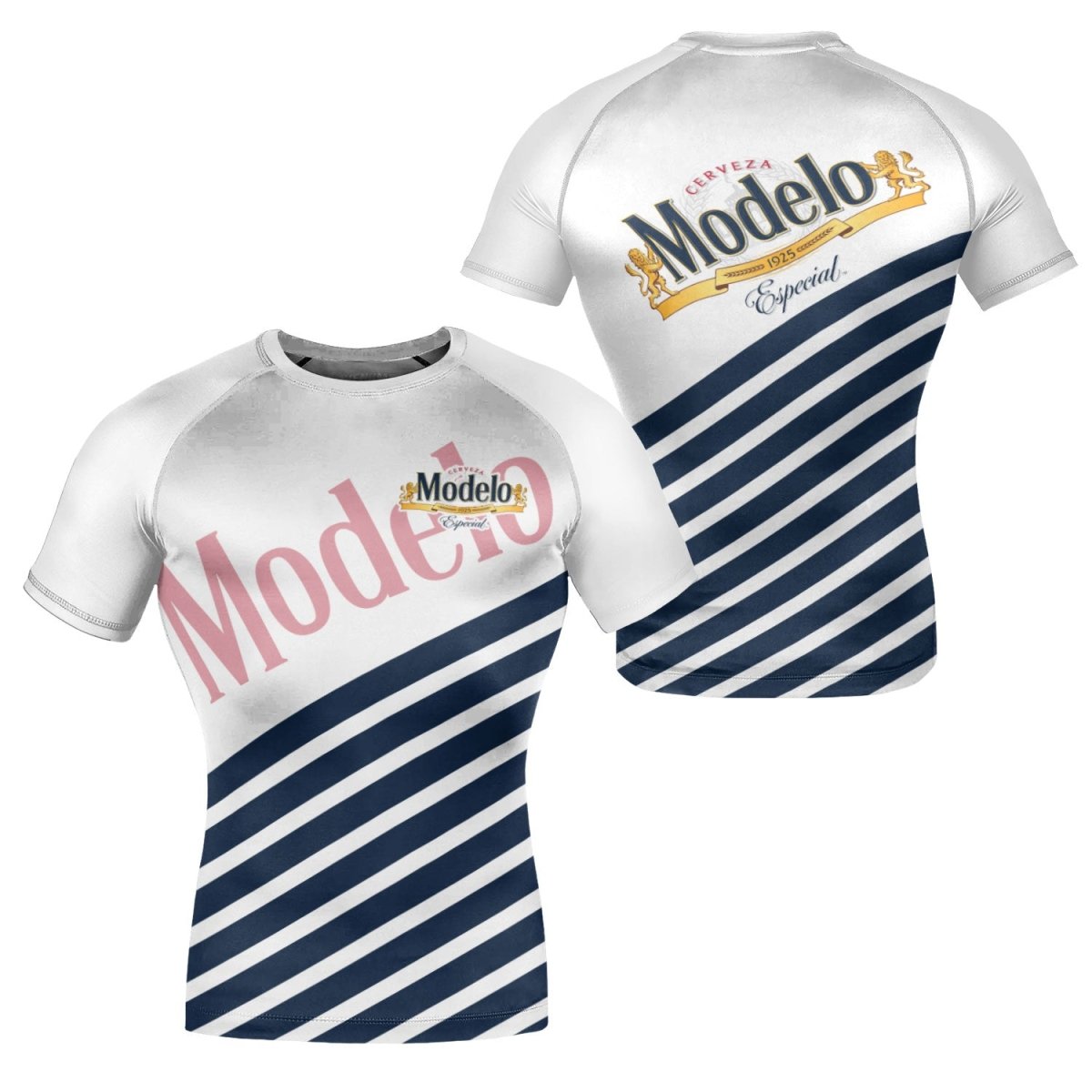 Modelo Diagonal Stripe Rash Guard - VinoVogue.com