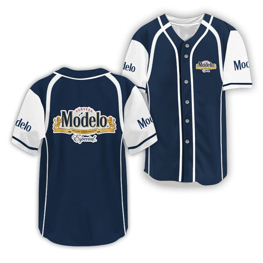Modelo Dual Trim Baseball Jersey - VinoVogue.com