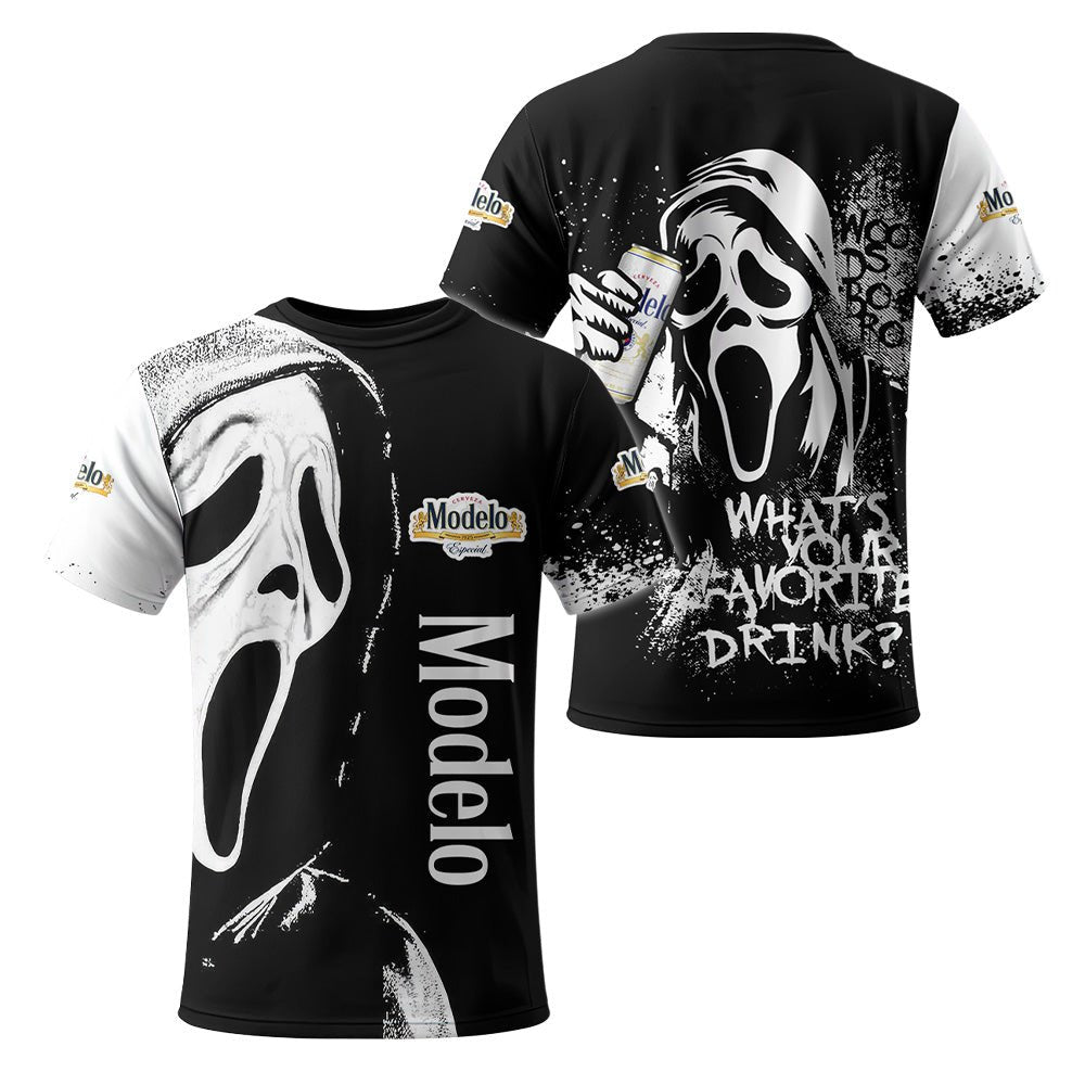 Modelo Ghostface Scream T-Shirt - VinoVogue.com