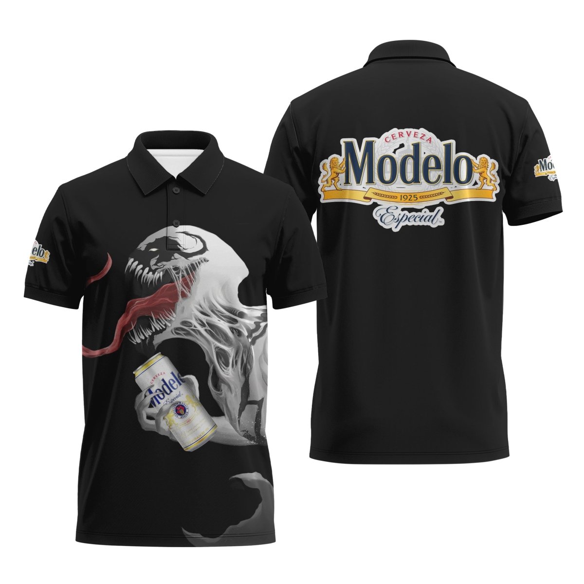 Modelo Is Anti - Venom Drink Polo Shirt - VinoVogue.com