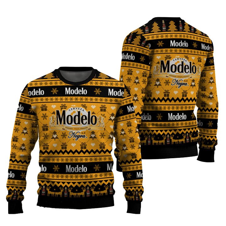 Modelo Snowing Christmas Ugly Sweater - VinoVogue.com