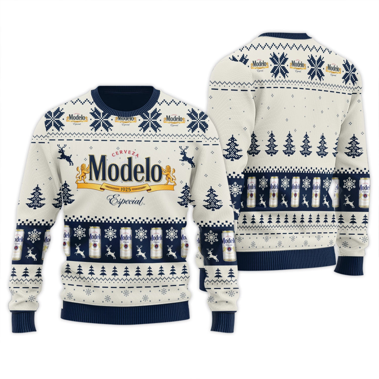 Modelo Snowy Sips Ugly Sweater