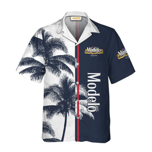 Modelo Island Palm Tree Hawaiian Shirt - VinoVogue.com