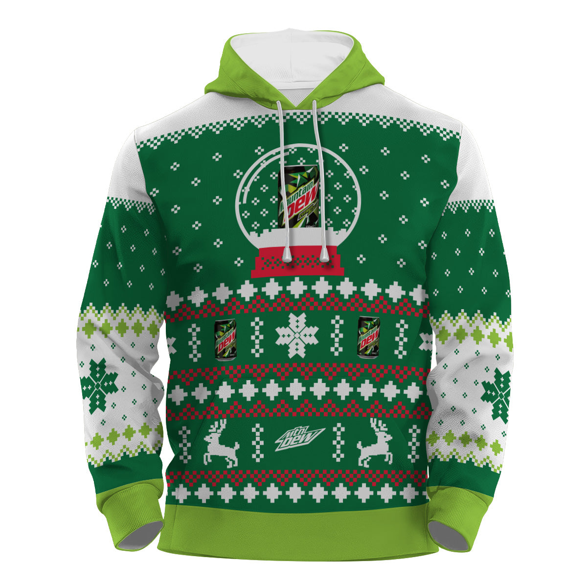 Mountain Dew Christmas Crystal Ball Pullover & Zip Hoodie