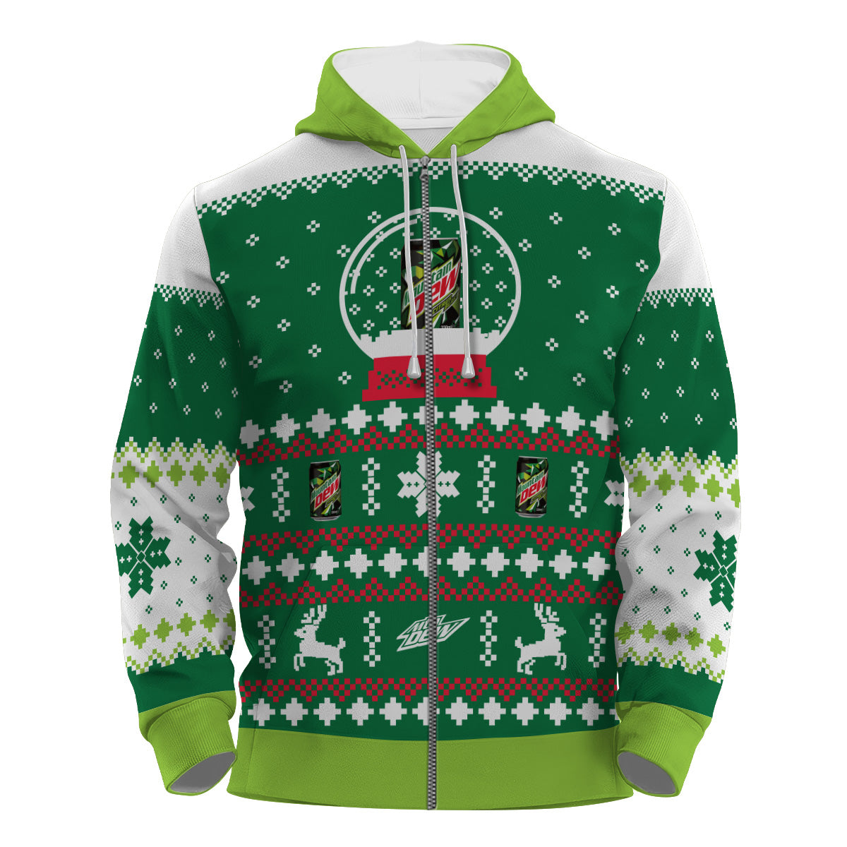Mountain Dew Christmas Crystal Ball Pullover & Zip Hoodie