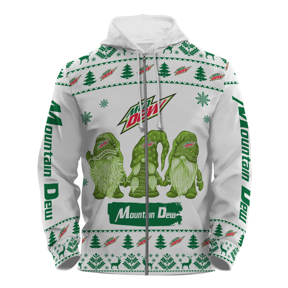 Mountain Dew Christmas Gnomies Pullover & Zip Hoodie