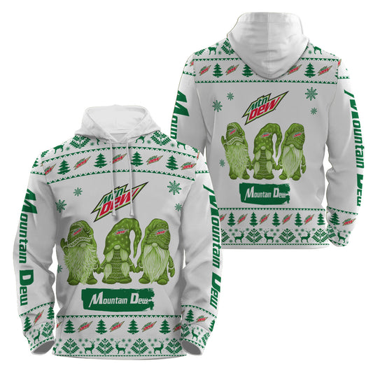 Mountain Dew Christmas Gnomies Pullover & Zip Hoodie